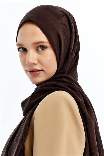 Valentino Orlandi Alia Şal - Yeni Dama Desenli - Acı Kahve