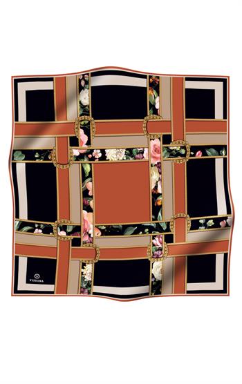 Vissona Twill İpek Eşarp - 10638 - 0004-0014