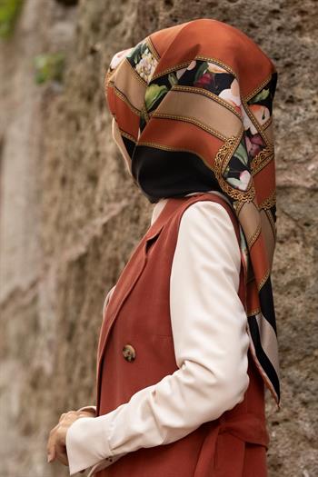 Vissona Twill İpek Eşarp - 10638 - 0004-0014