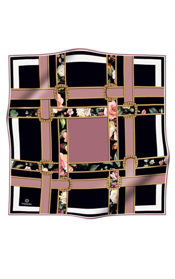 Vissona Twill İpek Eşarp - 10638 - 0019-0001