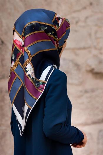 Vissona Twill İpek Eşarp - 10638 - 0031-0026