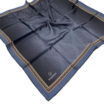 Vissona Twill İpek Eşarp - 10655 - 0009 İndigo