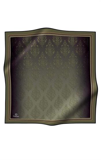 Vissona Twill İpek Eşarp - 10655 - 0011 Haki