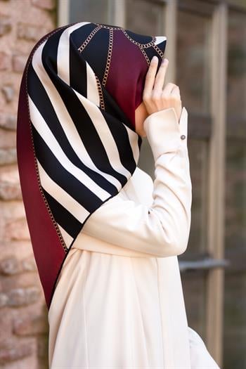 Vissona Twill İpek Eşarp - 10660 - 0018-0001