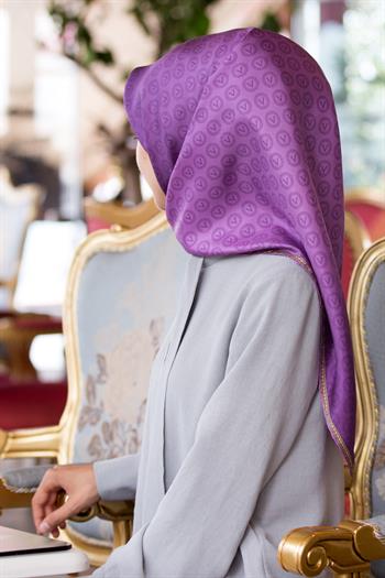 Vissona Twill İpek Eşarp - 11276 - 0023