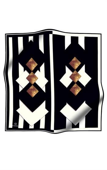 Vissona Twill İpek Eşarp - 17058 - 0001-0003