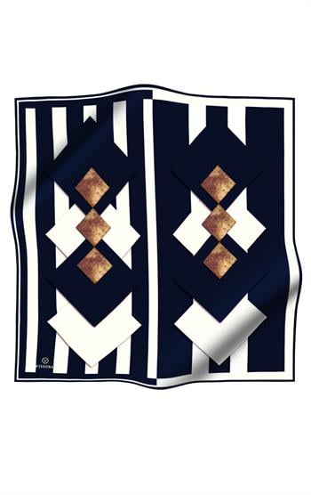 Vissona Twill İpek Eşarp - 17058 - 0003-0033