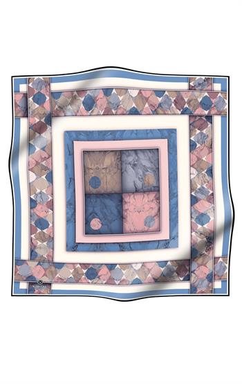 Vissona Twill İpek Eşarp - 17242 - 0030-0019