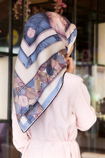 Vissona Twill İpek Eşarp - 17242 - 0030-0019