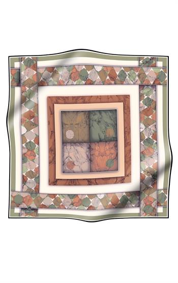 Vissona Twill İpek Eşarp - 17242 - 0037-0015