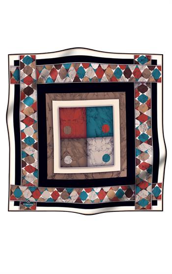 Vissona Twill İpek Eşarp - 17242 - 0040-0005