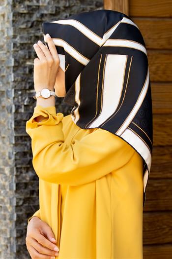 Vissona Twill İpek Eşarp - 17352 - 0003-0001