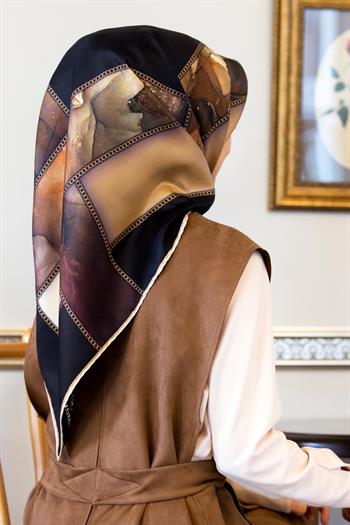 Vissona Twill İpek Eşarp - 17424 - 0001-0003