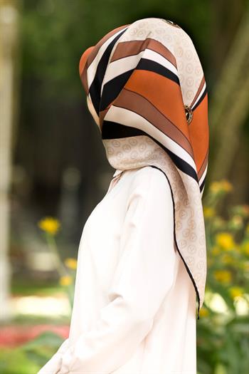 Vissona Twill İpek Eşarp - 17505 - 0004-0014