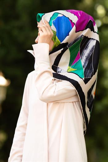 Vissona Twill İpek Eşarp - 17542 - 0025-0032