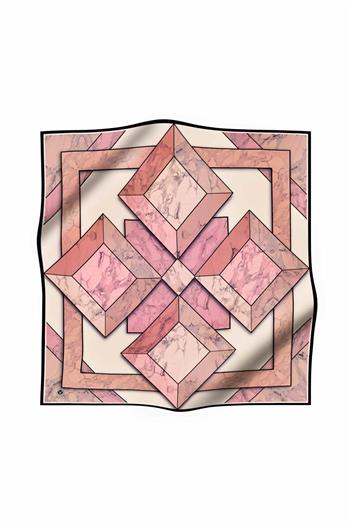 Vissona Twill İpek Eşarp - 17548 - 0012-0019