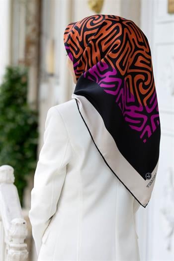 Vissona Twill İpek Eşarp - 373 - 0025-0013