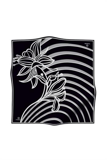 Vissona Twill İpek Eşarp - 4197 - 0001-0003