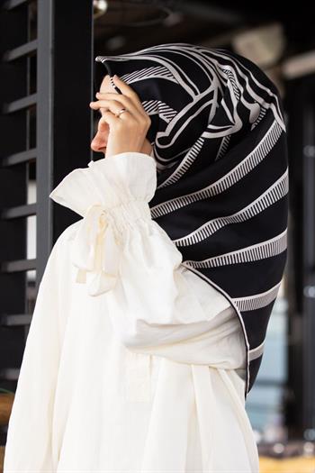 Vissona Twill İpek Eşarp - 4197 - 0001-0003