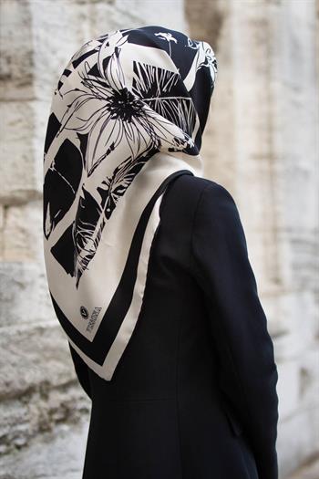 Vissona Twill İpek Eşarp - 51019 - 0003-0001