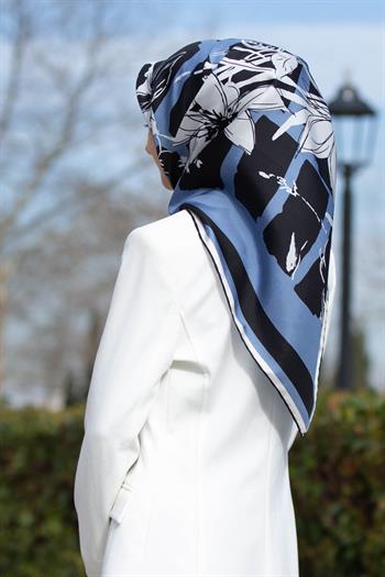 Vissona Twill İpek Eşarp - 51019 - 0031-0001