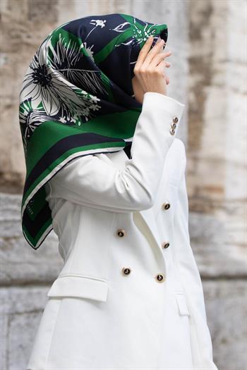 Vissona Twill İpek Eşarp - 51019 - 0036-0033