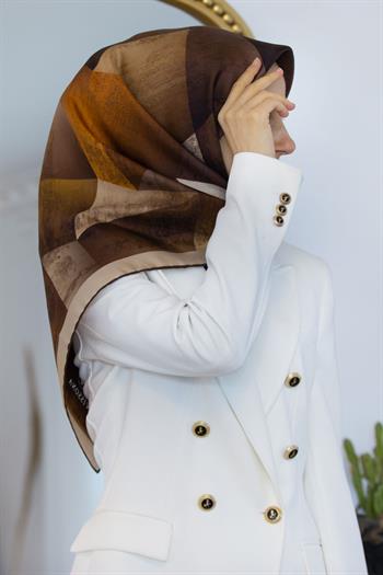 Vissona Twill İpek Eşarp - 936 - 0014-0007