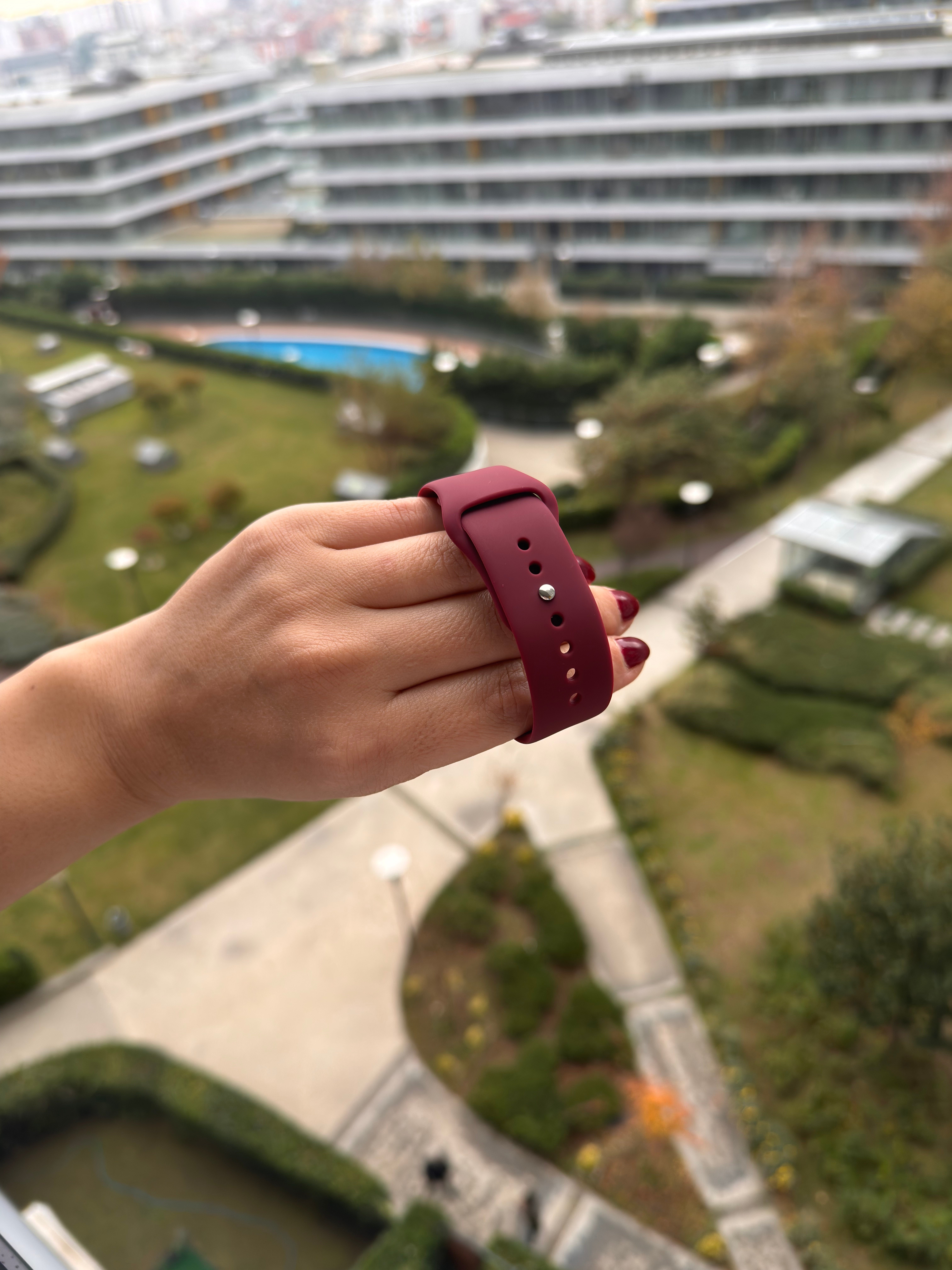 Applewatch Silikon Kordon Cherry