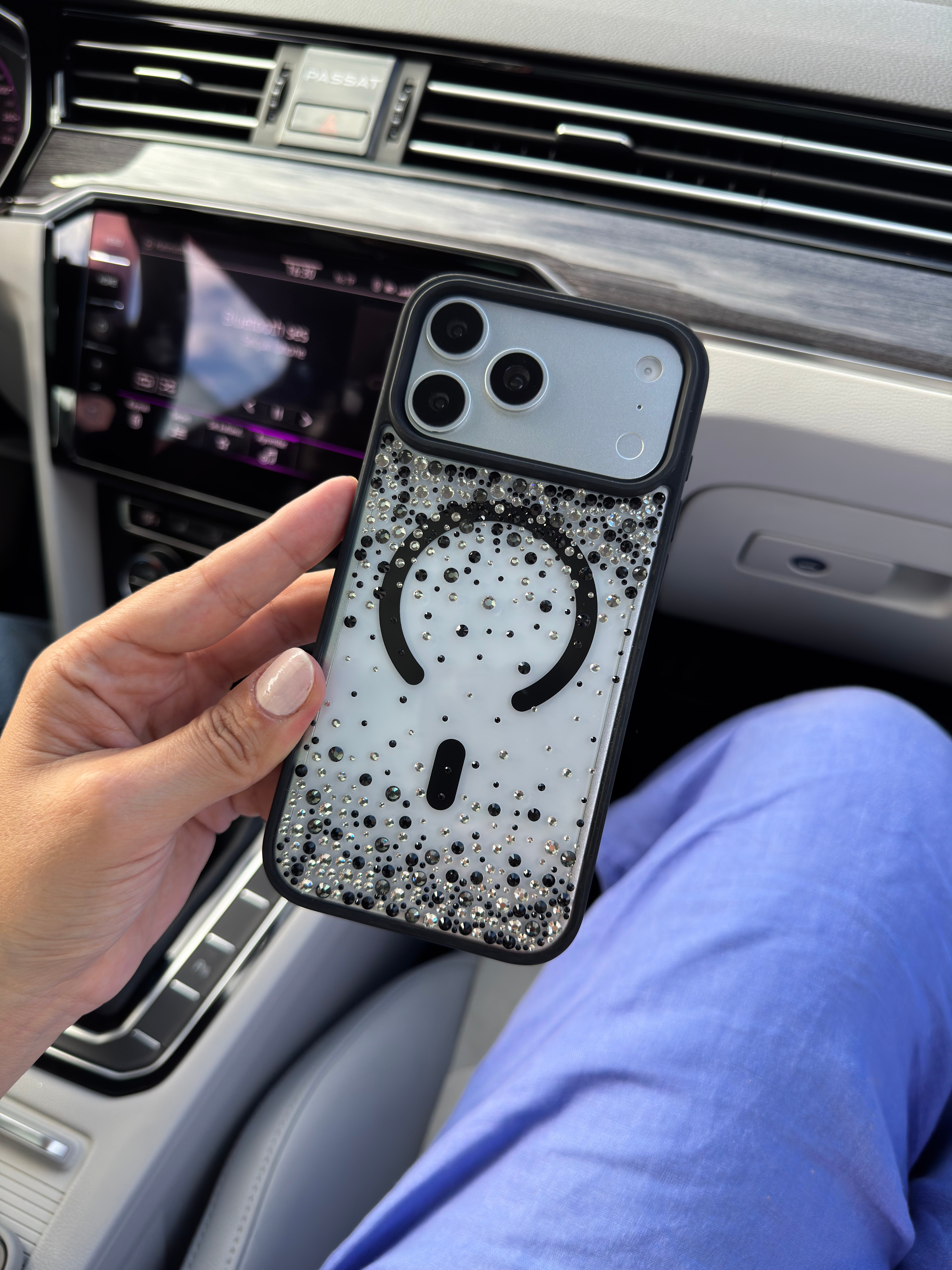 Crystal Aura İphone Telefon Kılıf Siyah