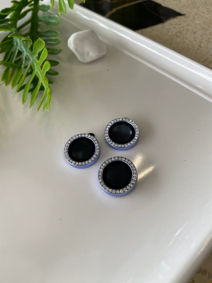 Kamera Koruyucu Lens Mavi Taşlı