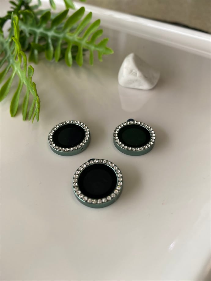 Kamera Koruyucu Lens Yeşil Taşlı