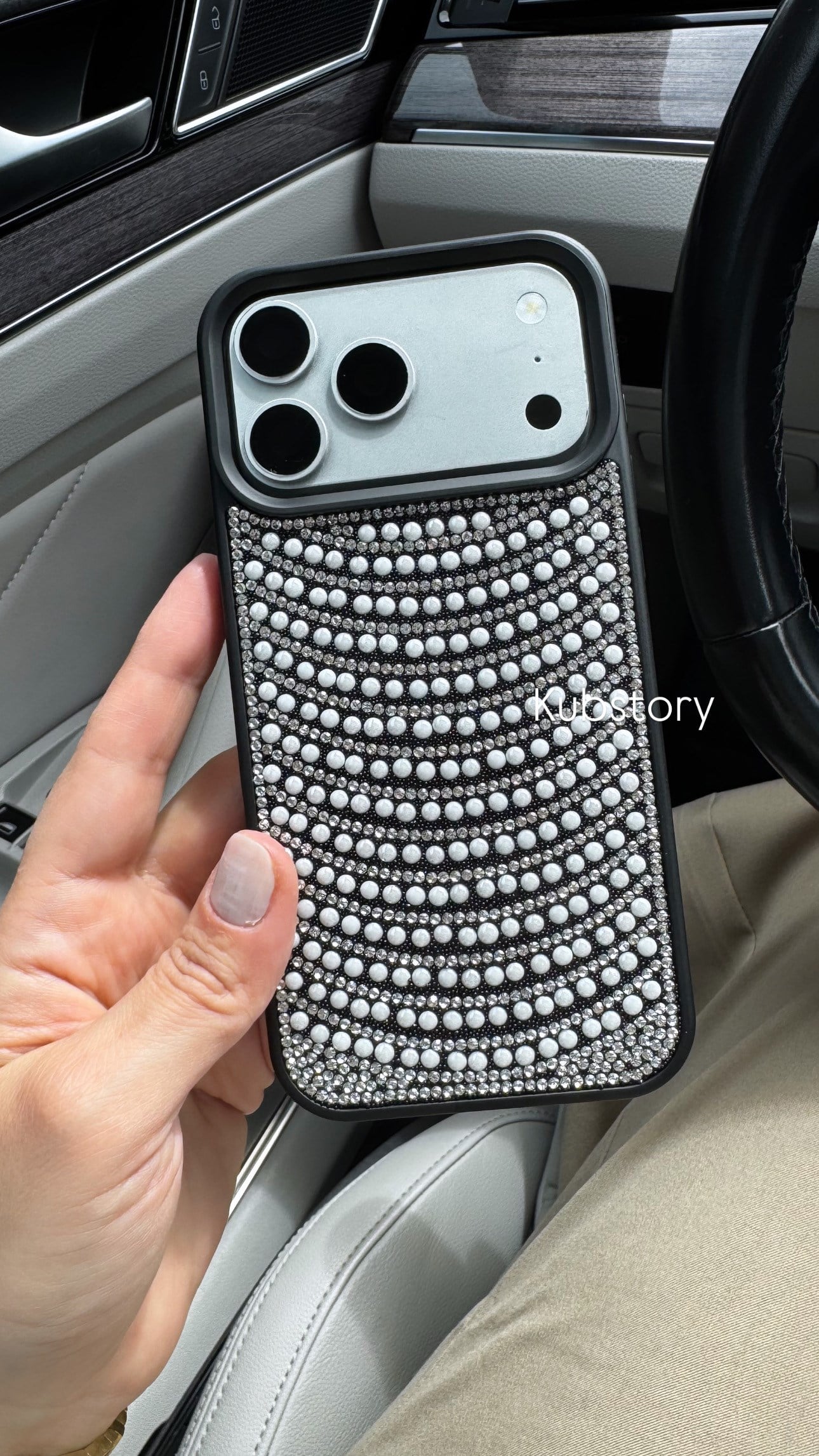 Pearl Wave İphone Telefon Kılıfı Siyah