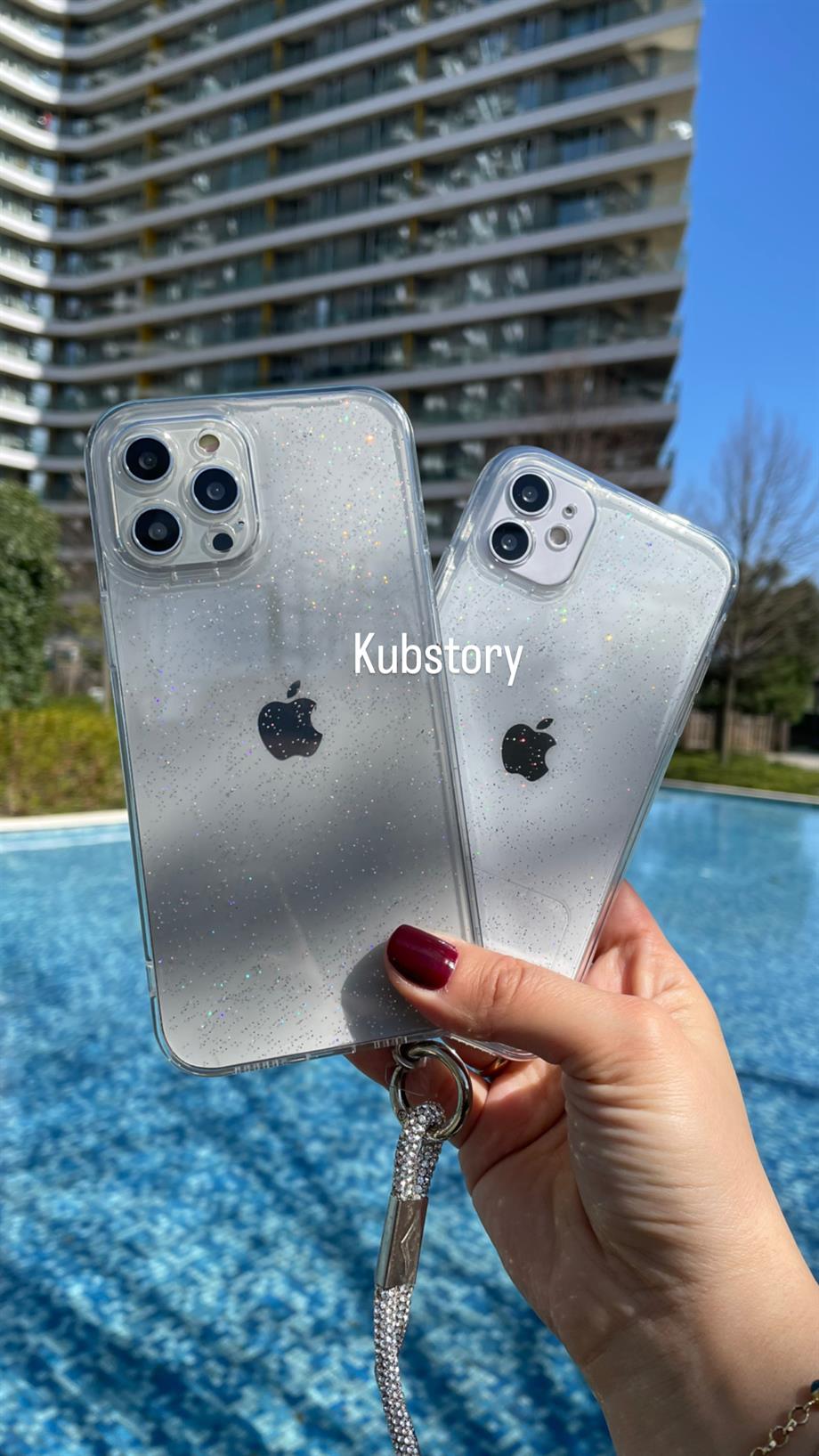 Simli Silikon İphone Kılıf