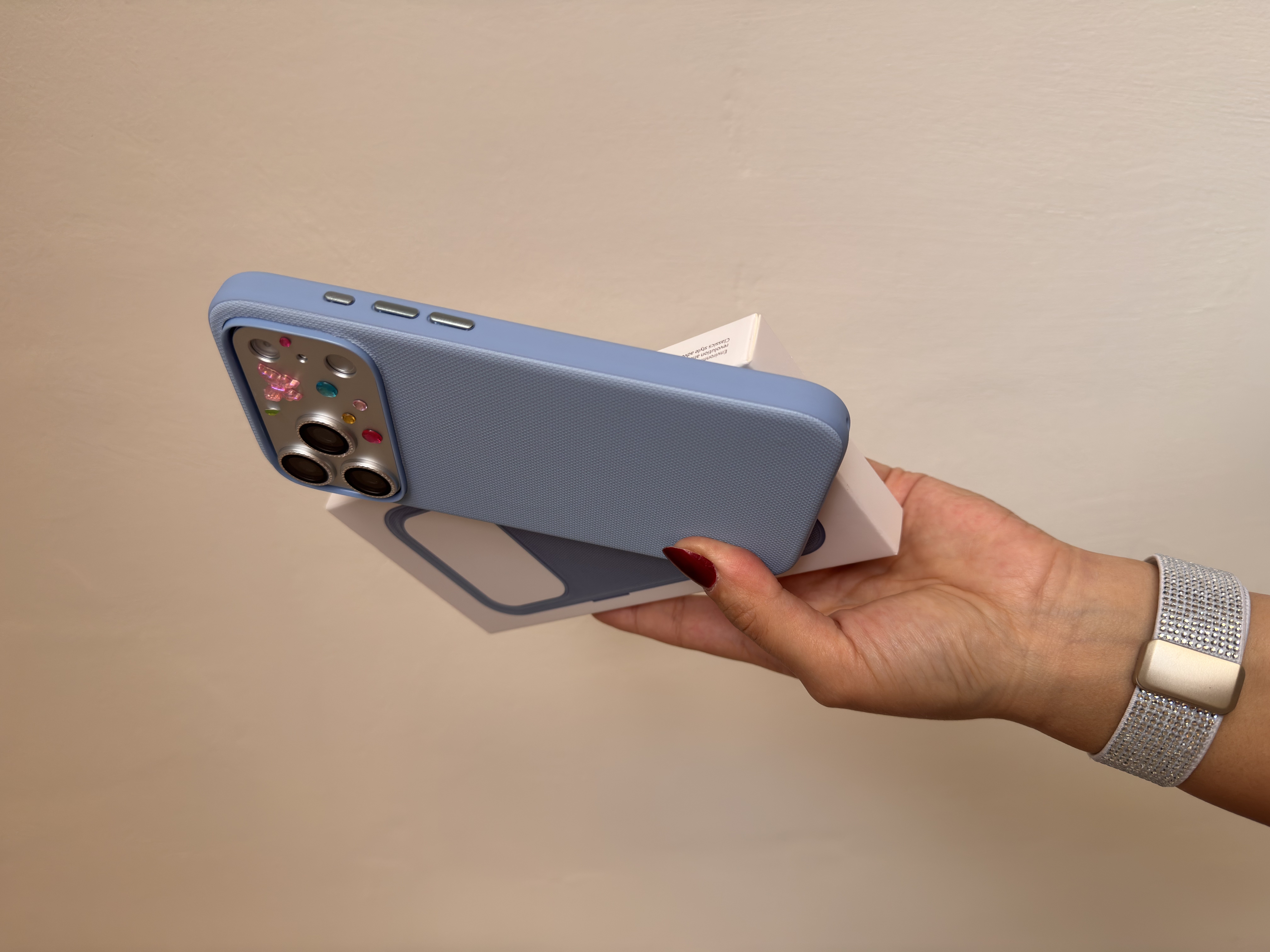 Tech Dokuma İPhone Telefon Kılıfı Buzul Mavi