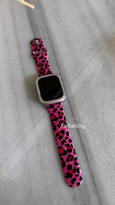 Applewatch Silikon Leopar Kordon 1