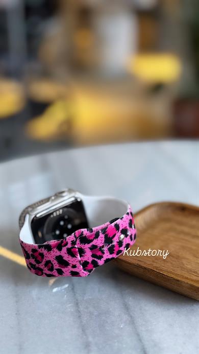 Applewatch Silikon Leopar Kordon 1