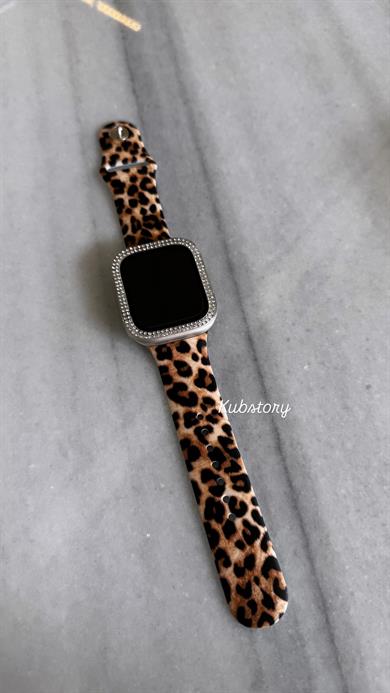 Applewatch Silikon Leopar Kordon 2