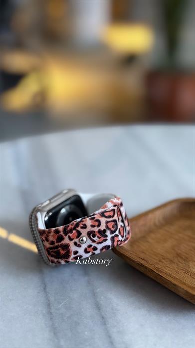 Applewatch Silikon Leopar Kordon 3