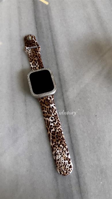 Applewatch Silikon Leopar Kordon 4