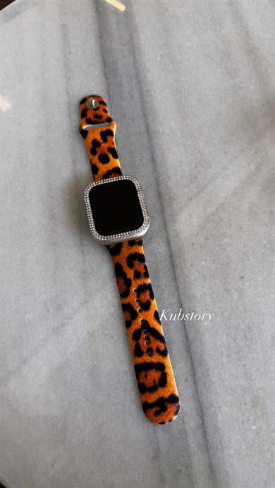 Applewatch Silikon Leopar Kordon 5