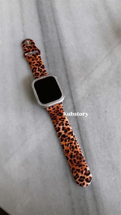 Applewatch Silikon Leopar Kordon 6