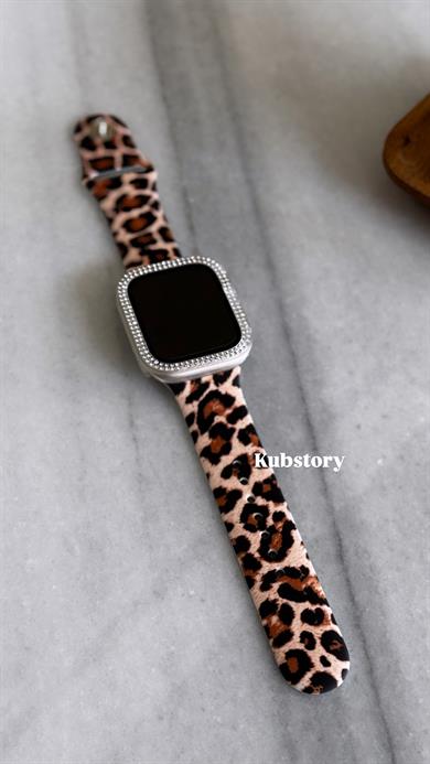 Applewatch Silikon Leopar Kordon 7