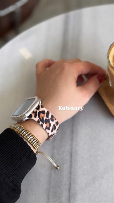Applewatch Silikon Leopar Kordon 7