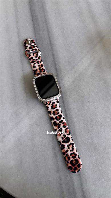 Applewatch Silikon Leopar Kordon 8