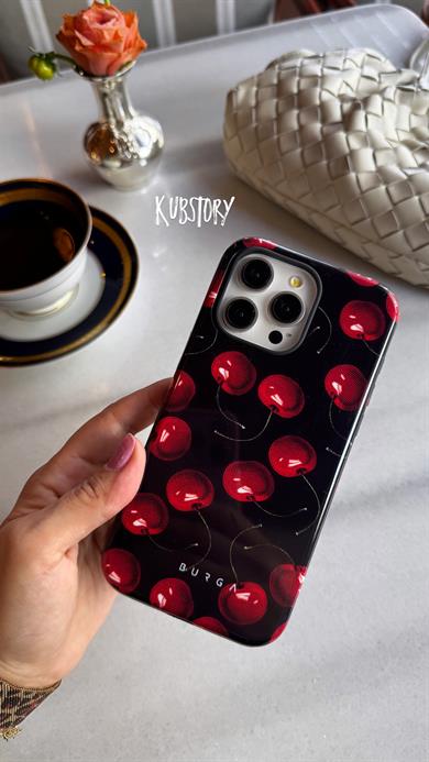 Brg İphone Telefon Kılıfı Kiraz Siyah