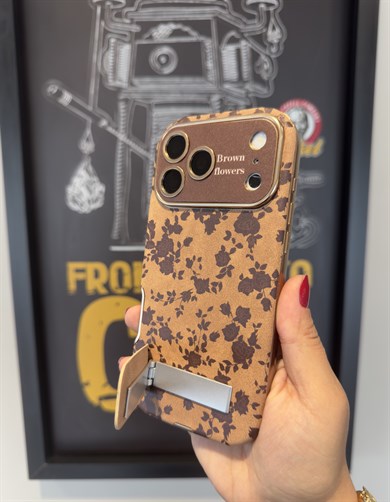 Bronw Bloom Vintage İphone Telefon Kılıfı