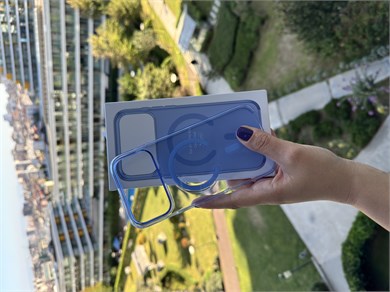 Clear Case Magsafe Özellikli Kılıf Mavi