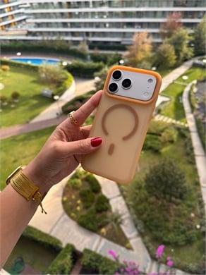 Color Frame MagSafe İphone Telefon Kılıf  Gold
