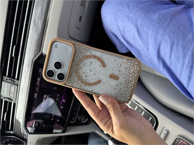 Crystal Aura İphone Telefon Kılıf Şampanya