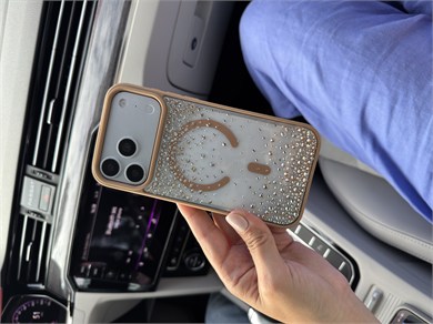 Crystal Aura İphone Telefon Kılıf Şampanya